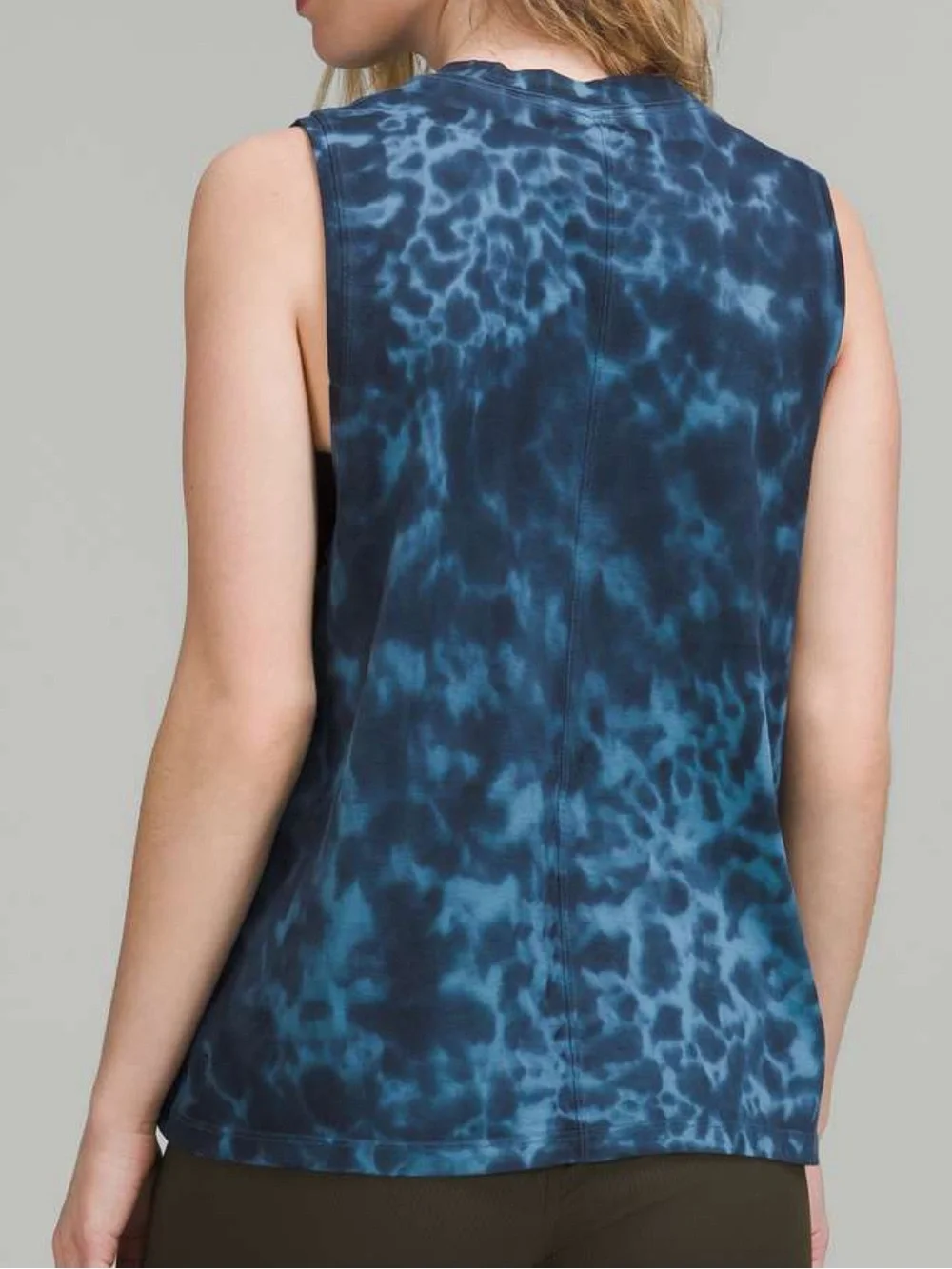 Lululemon All Yours Sleeveless Blue Tie-Dye Woman’s Tank Top